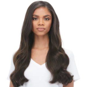 BELLAMI Silk Seam 140g 16" Dark Brown Clip In Hair Extensions